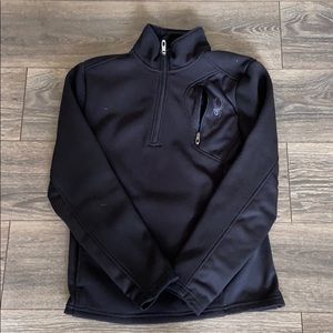 Spyder zip up nylon zip up ski sweater